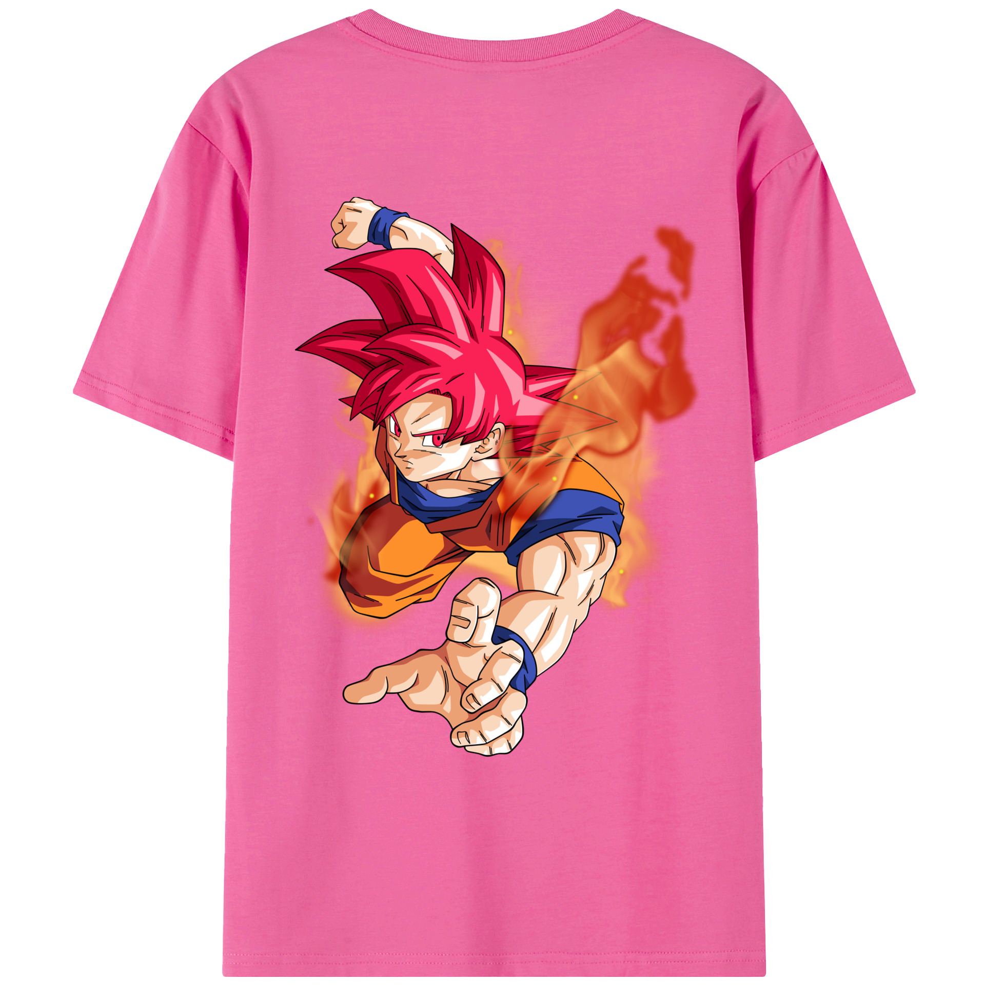 （画像用） ドラゴンボール 孫悟空（そん ごくう）Son Goku カカロット DRAGON BALL Kakarotto レディース半袖Tシャツ(バックプリント)